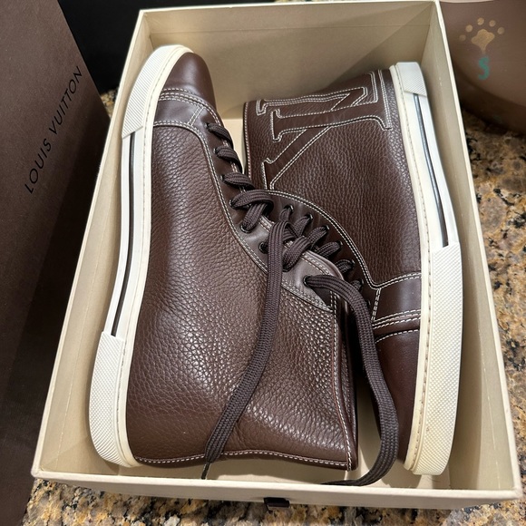 Louis Vuitton high top sneaker boots EUC 38 - Picture 6 of 9